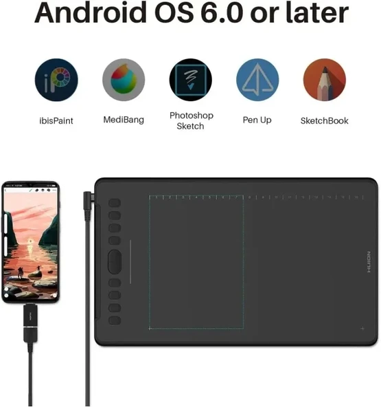 HUION Inspiroy H1161 Grafik Çizim Tabletleri - 3