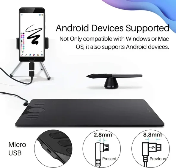 HUION Çizim Tableti HS610 Grafik Tableti - 2