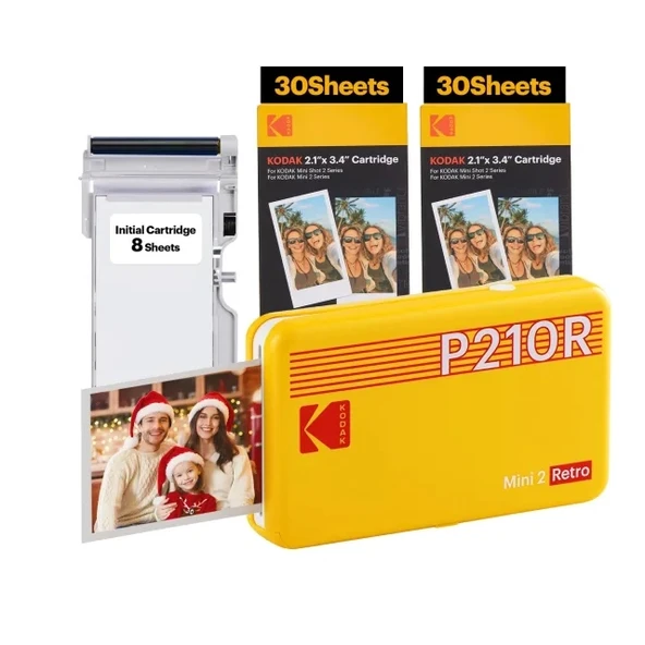 KODAK Mini 3 Retro 4PASS Taşınabilir Fotoğraf Yazıcısı - 4