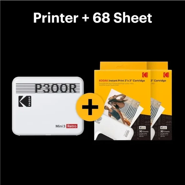 KODAK Mini 3 Retro 4PASS Taşınabilir Fotoğraf Yazıcısı - 11