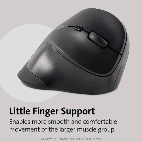 Kensington Ergonomik Dikey Kablosuz Fare (K75575WW) - 3