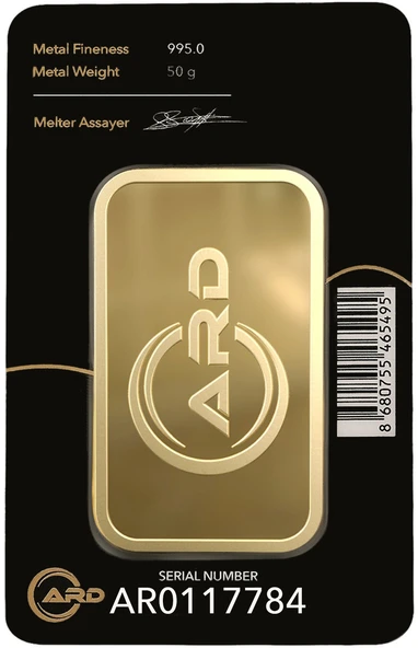 ARD 50 gr 24 Ayar Külçe Altın - 2