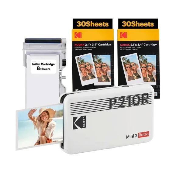 KODAK Mini 3 Retro 4PASS Taşınabilir Fotoğraf Yazıcısı - 9