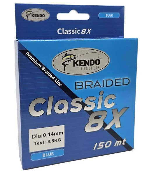 Kendo Classic 8X 150m Blue Örgü İp  0.16mm