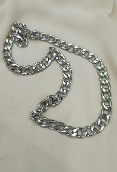 Kolye Çelik 316 L Paslanmaz Çelik Zincir Unisex - 3