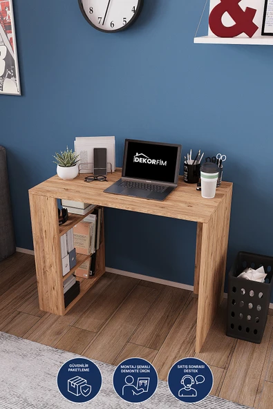 Legolas Raflı Çalışma Masası Bilgisayar Masası - Resim 6
