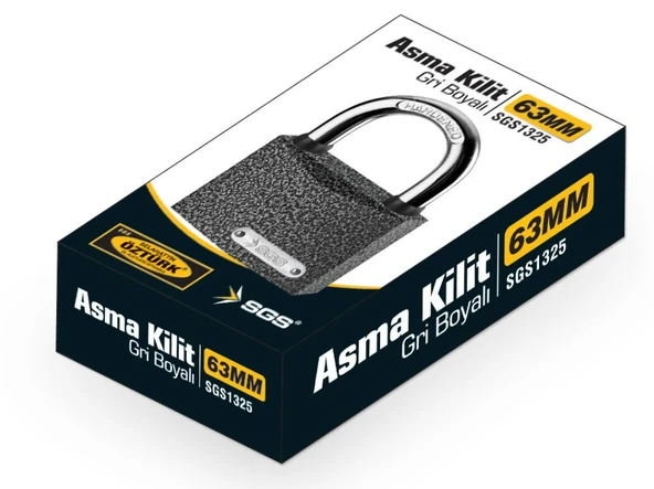 SGS ASMA KİLİT GRİ BOYALI 63MM - 2