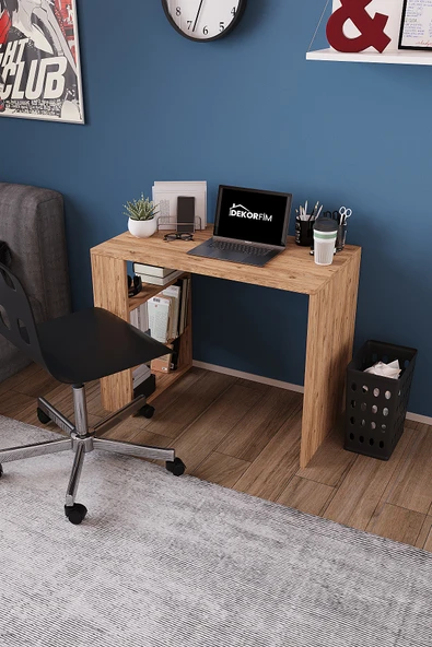 Legolas Raflı Çalışma Masası Bilgisayar Masası - Resim 8