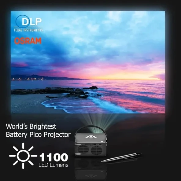 AAXA P6 Ultimate 1100 LED Lumen Smart Projector - 2