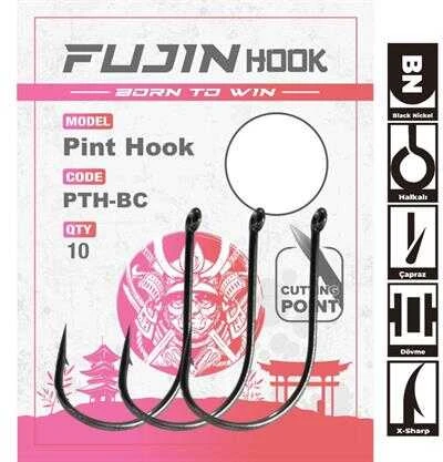 Fujin Pint Hook Çapraz Delikli Olta Kancası  2 no