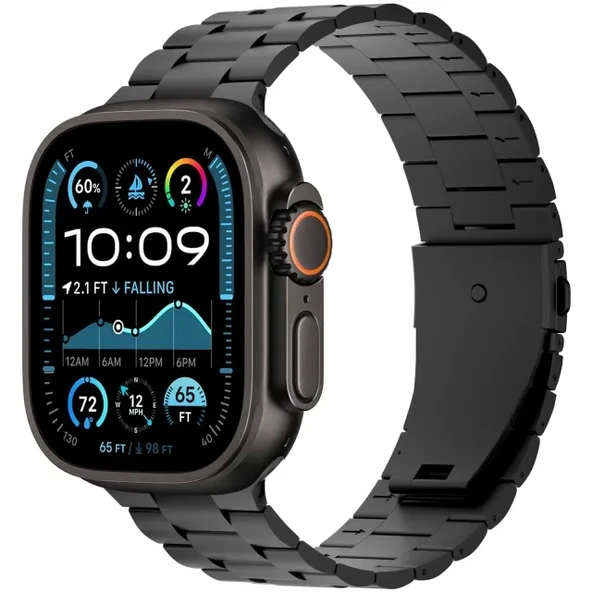 iiteeology Titanyum Kordon Apple Watch Ultra 2 Band ile Uyumlu - 5