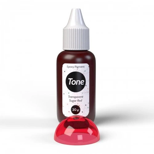 Tone Transparent Sugar Red Epoksi Renk Pigmenti 20 ml