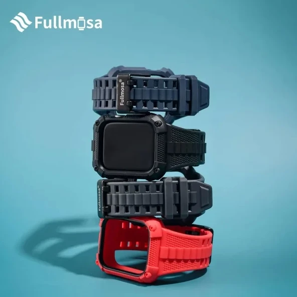 Fullmosa Saat Kordonları Sağlam iWatch Kordon Silikonu Gri