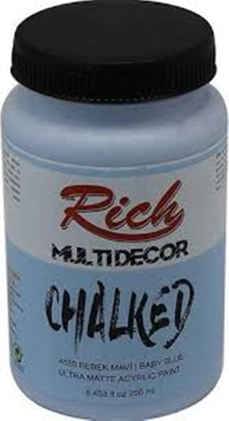 Rich Multi Decor Chalked Boya 250 Ml Bebek Mavisi 4550 ürün görseli 1