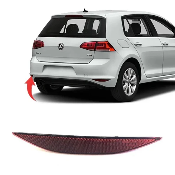 5G0945105A REFLEKTOR ARKA TAMPON KARARTILMIS SOL GOLF7 2013-2017