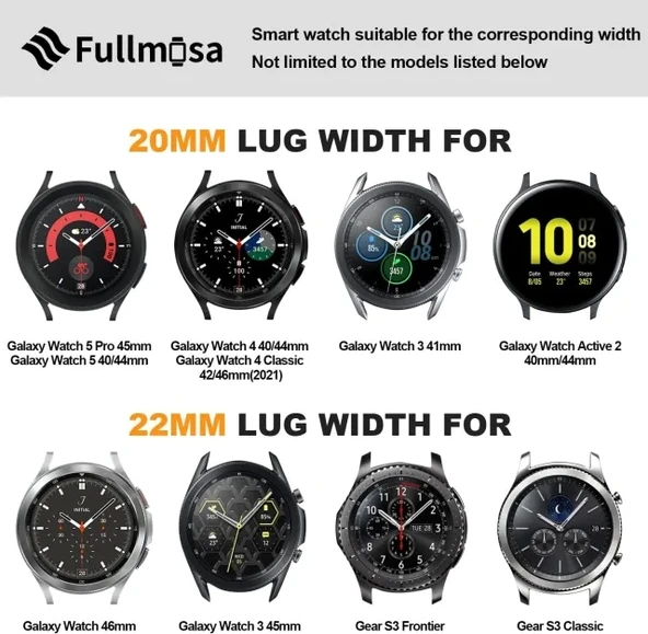 Fullmosa Hızlı Çıkarılan Metal Zincir Saat Kordonları Gümüş 16MM