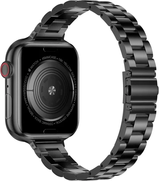 iiteeology Paslanmaz Çelik Kordon Uyumlu Apple Watch Kordon - 10