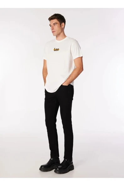 Lee Bisiklet Yaka Beyaz Erkek T-Shirt L241521100 Beyaz T-Shirt - 2