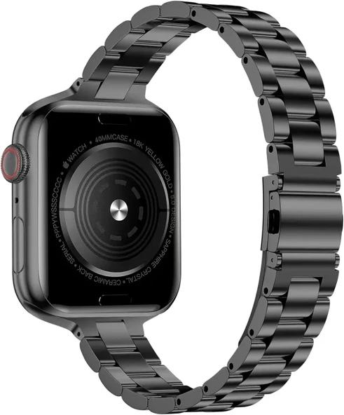 iiteeology Paslanmaz Çelik Kordon Uyumlu Apple Watch Kordon - 3