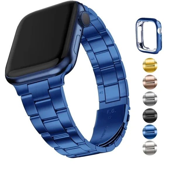 Fullmosa No Tools Needed Compatible Apple Watch Kordonları Mavi
