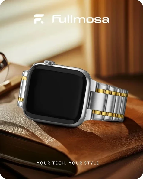 Fullmosa Metal Bantlarla Uyumlu Apple Watch Kordon - 7