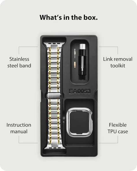 Fullmosa Metal Bantlarla Uyumlu Apple Watch Kordon - 9