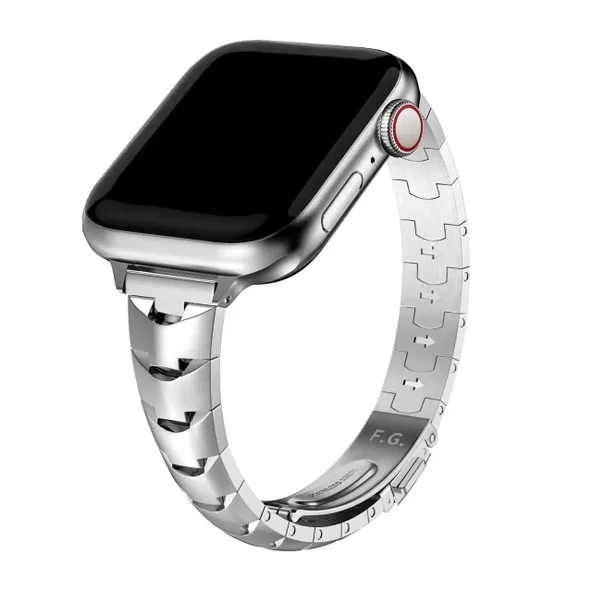 Fullmosa İnce Metal Bant Uyumlu Apple Watch Kordon