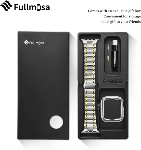 Fullmosa Metal Bantlarla Uyumlu Apple Watch Kordon - 8