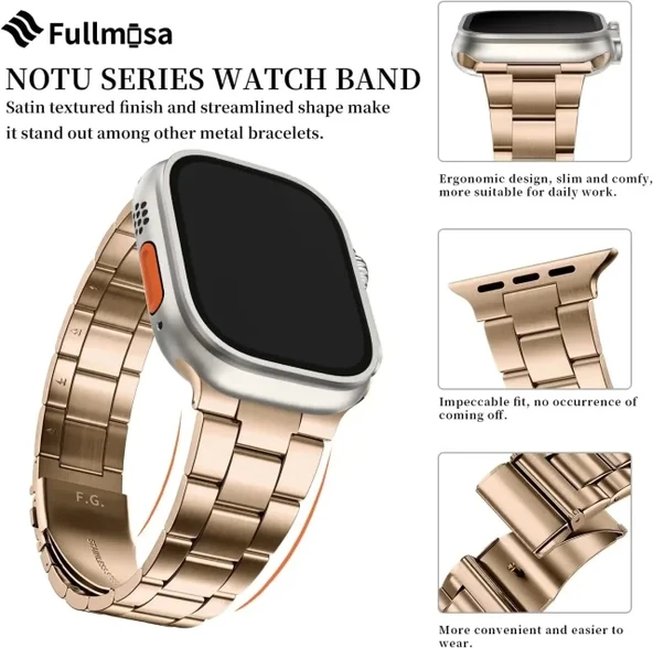 Fullmosa No Tools Needed Compatible Apple Watch Kordonları - 6