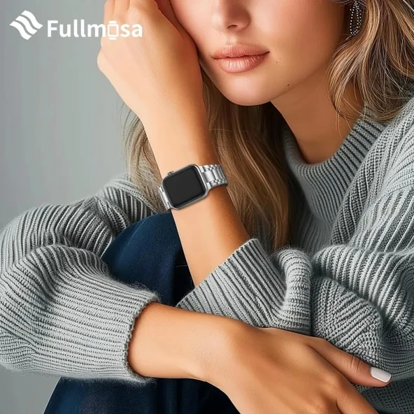 Fullmosa Metal Bantlarla Uyumlu Apple Watch Kordon - 3