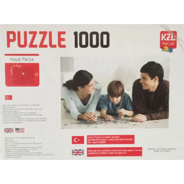 AKILLIELMA-KZL PUZZLE PALMİYE DENİZ VE SANDALLAR 1000 PARÇA PUZZLE PAZIL 68X48 CM - 2