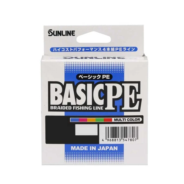 Sunline Basic PE x4 İp Misina  MULTICOLOR 0.128MM - 150M - 4.5KG - 1