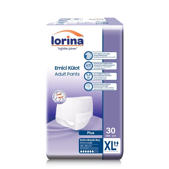 Lorina Emici Külot Bez 6 Damla XL 30 LU  2 Adet - 1