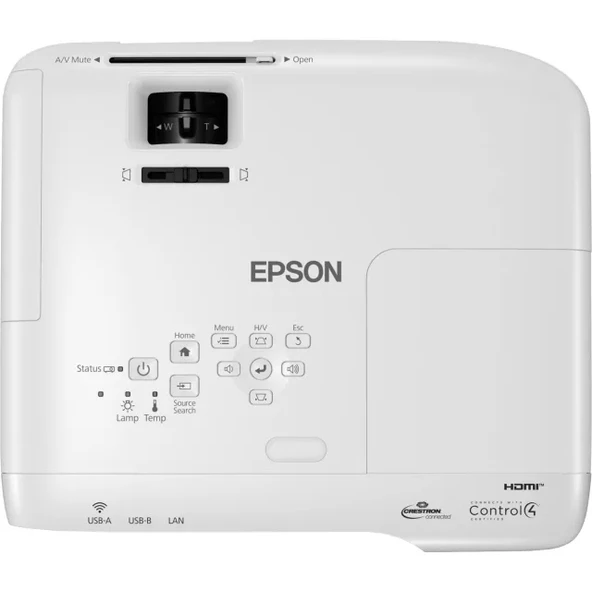 Epson, EPSV11HA03020, PowerLite 118 3LCD XGA Sınıf Projektörü Clear