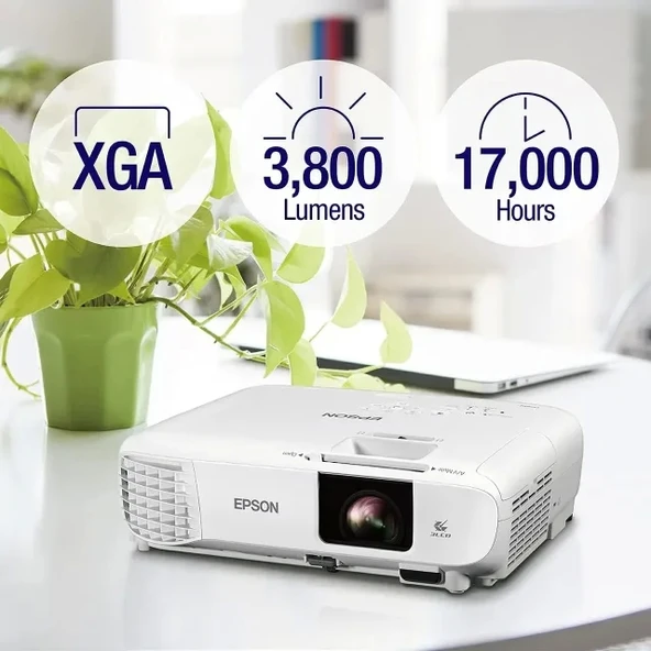 Epson, EPSV11HA03020, PowerLite 118 3LCD XGA Sınıf Projektörü - 4