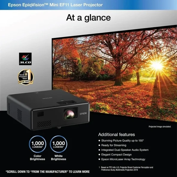 Epson EpiqVision Mini EF11 Lazer Projektör - 11