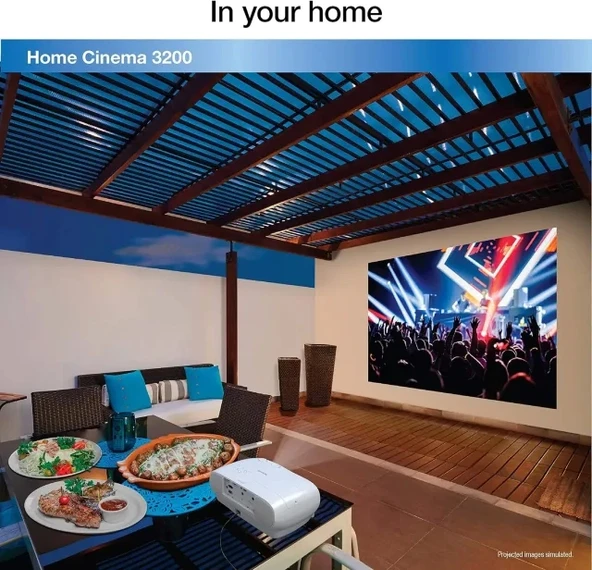 Epson Ev Sineması 3200 4K PRO-UHD 3 Çipli Projektör - 6