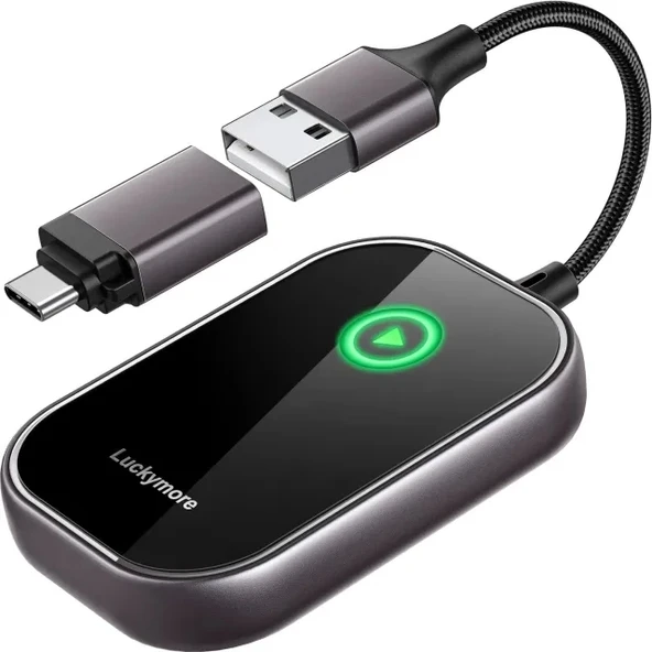 Luckymore Kablosuz Carplay Adaptörü Coal