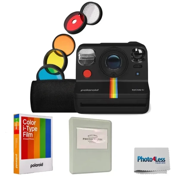 Polaroid Now+ 2. Nesil I-Tipi Anında Filmli Bluetooth Kamera Siyah