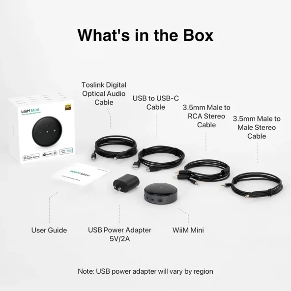 WiiM Mini AirPlay2 Kablosuz Ses Aktarıcı - 9