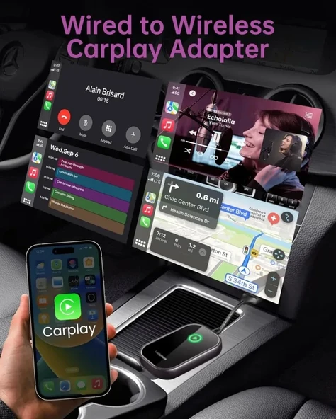 Luckymore Kablosuz Carplay Adaptörü - 3