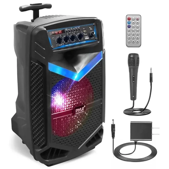 Pyle Taşınabilir Bluetooth PA Hoparlör Sistemi - 600W 20Cm