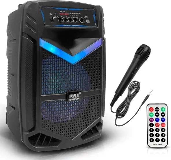 Pyle Taşınabilir Bluetooth PA Hoparlör Sistemi - 600W 38Cm