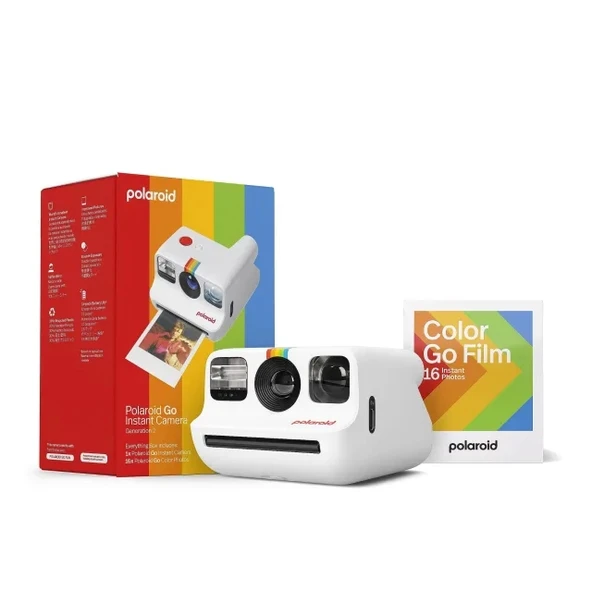 Polaroid Go Gen2 - Mini Şipşak Kamera + Film - 16 Fotoğraf (6282) Beyaz