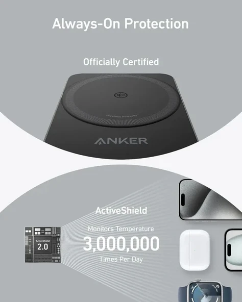 Anker MagGo MagSafe 3'ü 1 Arada Şarj İstasyonu - 4