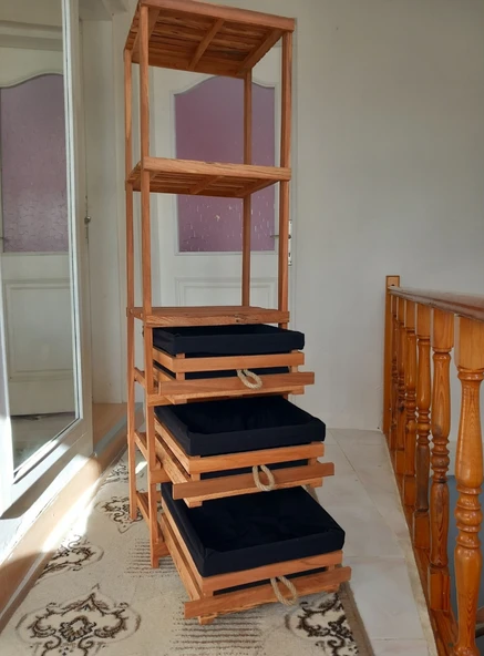 Ahşap meyvelik sebzelik - 7