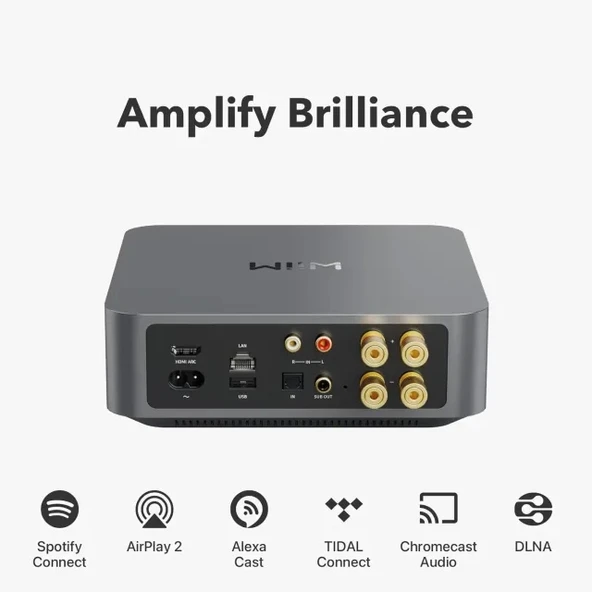 WiiM Amp: Çok Odalı Yayın Amplifikatörü - Chromecast - 2