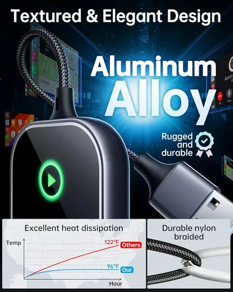 Luckymore Kablosuz Carplay Adaptörü - 7