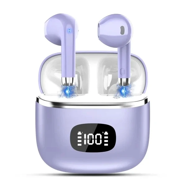 POMUIC Kablosuz Bluetooth 5.3 Kulaklık Purple