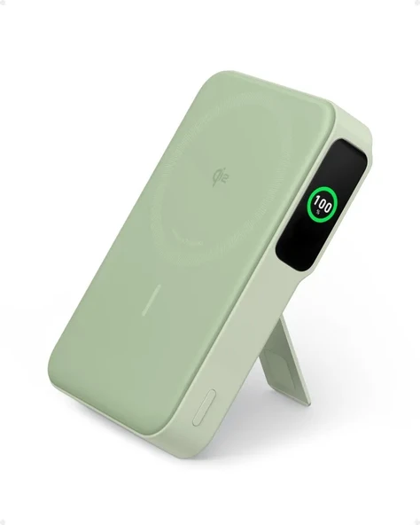 Anker MagGo Ultra Hızlı MagSafe Uyumlu PowerBank Green
